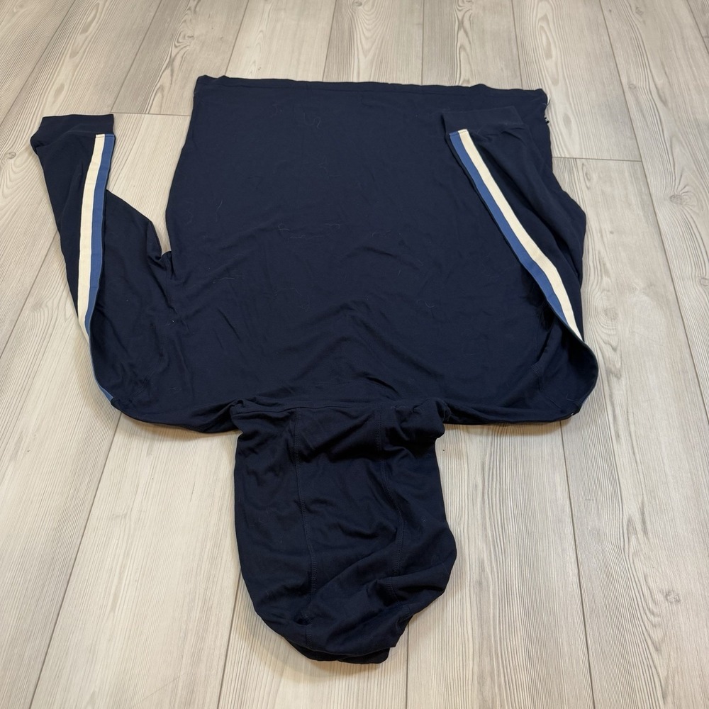 NWT Nautica Men's XXL Pullover Lightweight Hoodie Shirt Blue Drawstrings - Picture 9 of 12